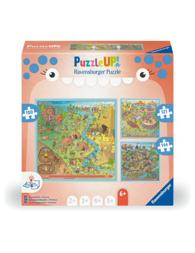 RVSPC04005,Ravensburger - Puzzle Up istorie 3 puzzle 100 121 144 piese