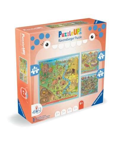 RVSPC04005,Ravensburger - Puzzle Up istorie 3 puzzle 100 121 144 piese