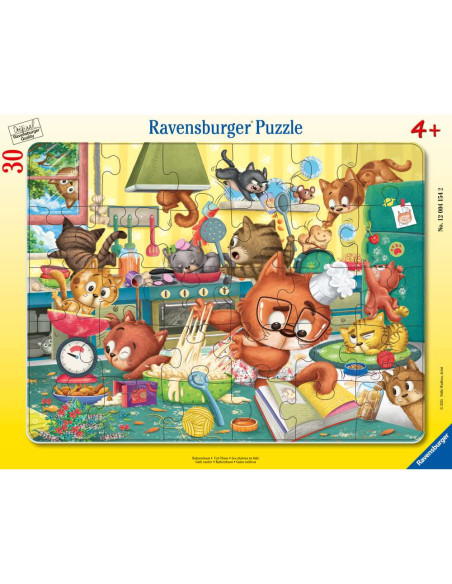 RVSPC04154,Ravensburger - Puzzle tip rama haosul pisicilor 30 piese
