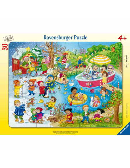 RVSPC04043,Ravensburger - Puzzle tip rama lacul in cele 4 anotimpuri 30 piese