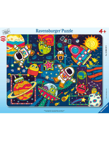 RVSPC04157,Ravensburger - Puzzle tip rama obiecte din spatiu 40 piese