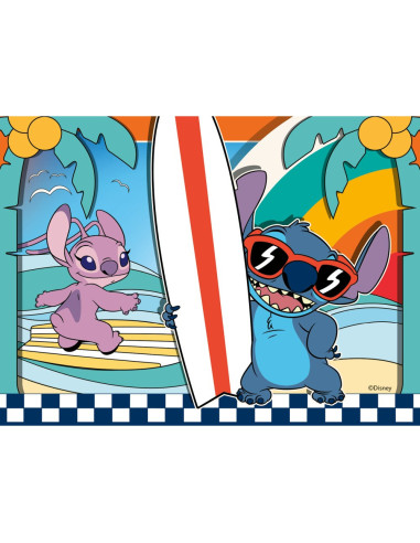 RVSPC04106,Ravensburger - Puzzle Disney Stitch 4 buc in cutie 12 16 20 24 piese