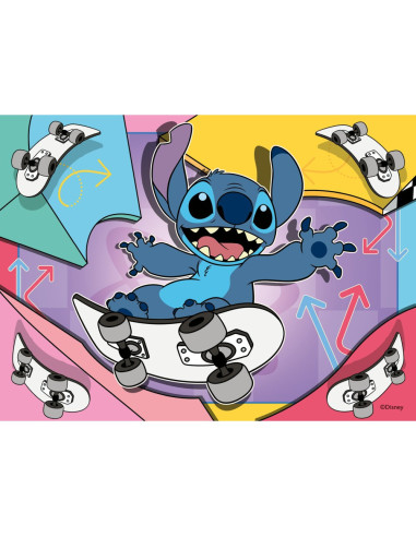 RVSPC04106,Ravensburger - Puzzle Disney Stitch 4 buc in cutie 12 16 20 24 piese