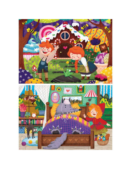 RVSPC04045,Ravensburger - Puzzle povesti cu zane 2x12 piese
