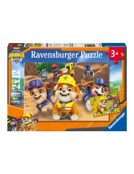 RVSPC04167,Ravensburger - Puzzle Rubble si echipa lui 2x12 piese