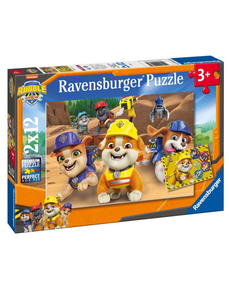RVSPC04167,Ravensburger - Puzzle Rubble si echipa lui 2x12 piese