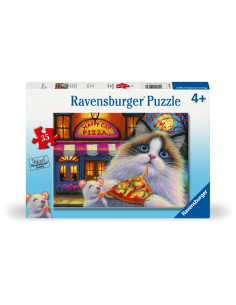 RVSPC04060,Ravensburger - Puzzle pisica mancand pizza 35 piese 2