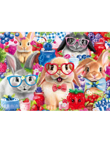 RVSPC04063,Ravensburger - Puzzle iepurasi si fructe de padure 35 piese