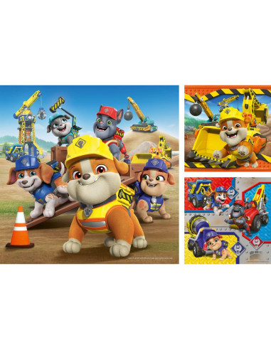 RVSPC04168,Ravensburger - Puzzle Rubble si echipa lui 3x49 piese