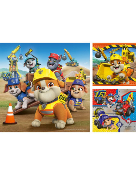 RVSPC04168,Ravensburger - Puzzle Rubble si echipa lui 3x49 piese