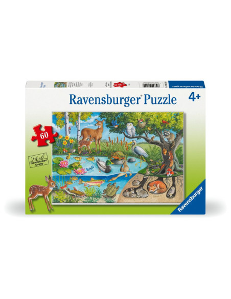 RVSPC04100,Ravensburger - Puzzle animale deasupra si sub apa 60 piese