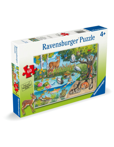 RVSPC04100,Ravensburger - Puzzle animale deasupra si sub apa 60 piese