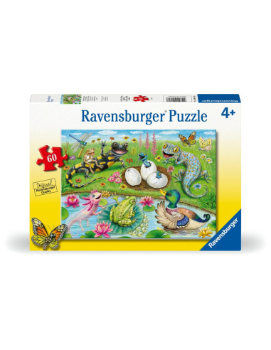 RVSPC04131,Ravensburger - Puzzle puiuti care ies din oua 60 piese