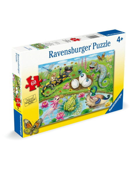 RVSPC04131,Ravensburger - Puzzle puiuti care ies din oua 60 piese