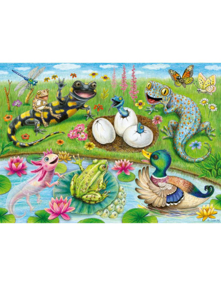 RVSPC04131,Ravensburger - Puzzle puiuti care ies din oua 60 piese