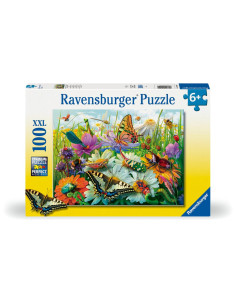 RVSPC04049,Ravensburger - Puzzle lumea minunata a insectelor 100 piese XXL