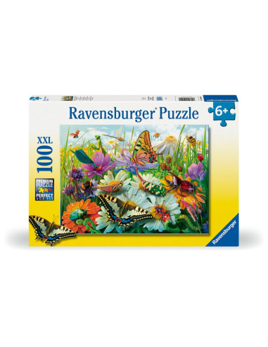 RVSPC04049,Ravensburger - Puzzle lumea minunata a insectelor 100 piese XXL
