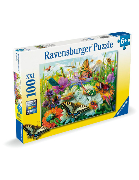 RVSPC04049,Ravensburger - Puzzle lumea minunata a insectelor 100 piese XXL