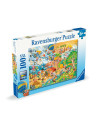 RVSPC04050,Ravensburger - Puzzle distractia copiilor in cele 4 anotimpuri 100 piese XXL