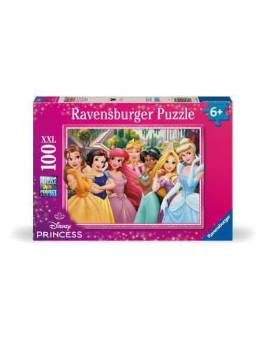 RVSPC04116,Ravensburger - Puzzle viata de basm a printeselor Disney 100 piese XXL