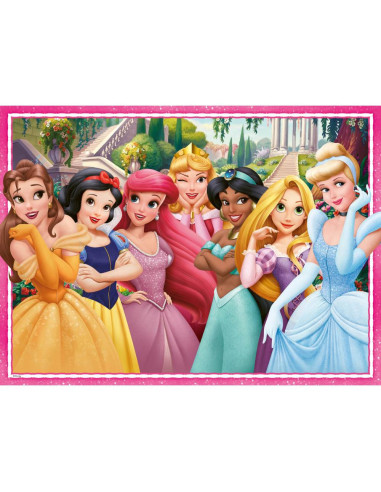 RVSPC04116,Ravensburger - Puzzle viata de basm a printeselor Disney 100 piese XXL