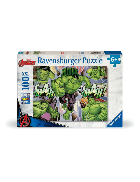 RVSPC04119,Ravensburger - Puzzle Marvel Hulk 100 piese XXL