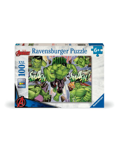 RVSPC04119,Ravensburger - Puzzle Marvel Hulk 100 piese XXL