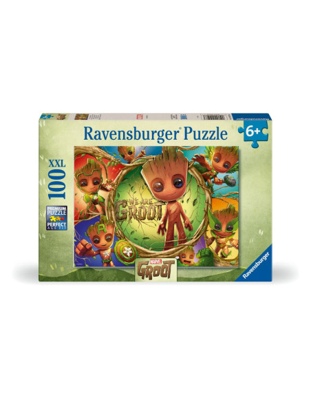 RVSPC04128,Ravensburger - Puzzle Marvel Groot 100 piese XXL