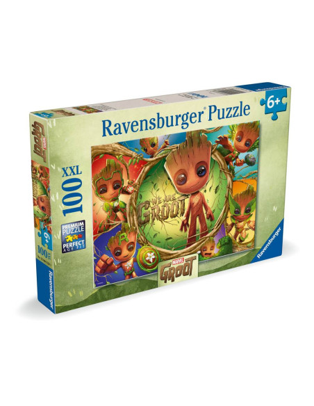 RVSPC04128,Ravensburger - Puzzle Marvel Groot 100 piese XXL