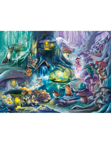 RVSPC04051,Ravensburger - Puzzle Padurea magica 150 piese XXL