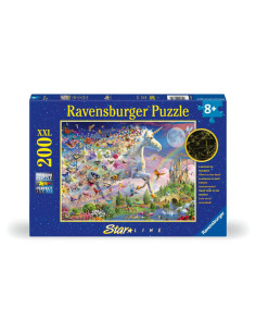 RVSPC00872,Ravensburger - Puzzle Star Line Unicorn si fluturi care lumineaza in intuneric 200 piese XXL 2