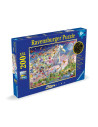 RVSPC00872,Ravensburger - Puzzle Star Line Unicorn si fluturi care lumineaza in intuneric 200 piese XXL