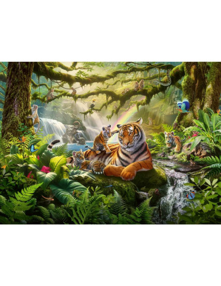 RVSPC04055,Ravensburger - Puzzle minunile faunei salbatice din jungla 300 piese XXL