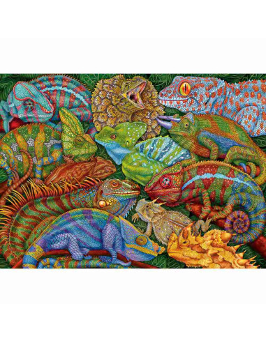 RVSPC04103,Ravensburger - Puzzle reptile fascinante 300 piese XXL