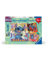RVSPC01070,Ravensburger - Puzzle Disney Stitch in ritmul muzicii 3x49 piese