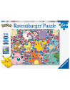 RVSPC13338,Ravensburger - Puzzle Pokemon gata de lupta 100 piese XXL