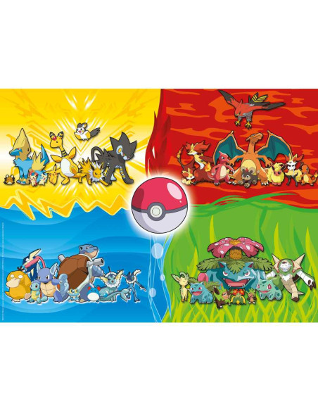 RVSPC10035,Ravensburger - Puzzle diferite tipuri de Pokemoni 150 piese XXL