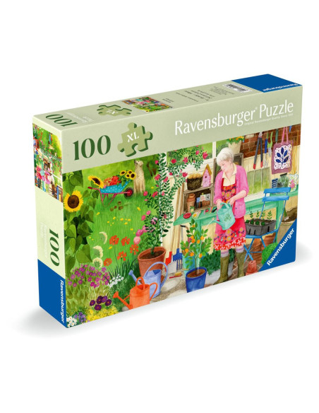 RVSPA01362,Ravensburger - Puzzle pentru varstnici gradinarit cu sablon de imagine si suport din carton 100 piese mari XL