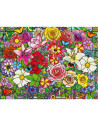 RVSPA01364,Ravensburger - Puzzle pentru varstnici fereastra flori cu sablon de imagine si suport din carton 100 piese mari XL