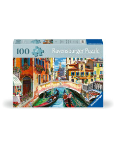 RVSPA01365,Ravensburger - Puzzle pentru varstnici Venetia cu sablon de imagine si suport din carton 100 piese mari XL