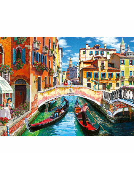 RVSPA01365,Ravensburger - Puzzle pentru varstnici Venetia cu sablon de imagine si suport din carton 100 piese mari XL