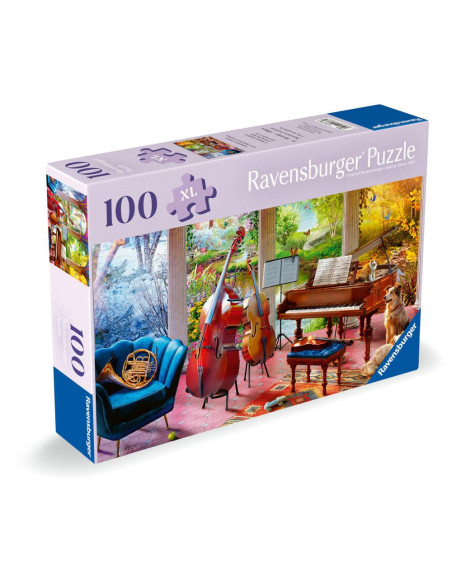 RVSPA01366,Ravensburger - Puzzle pentru varstnici anotimpuri muzicale cu sablon de imagine si suport din carton 100 piese mari X