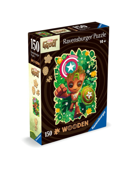 RVSPA01459,Ravensburger - Puzzle contur din lemn Marvel Groot 150 piese