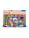 RVSPA01367,Ravensburger - Puzzle pentru varstnici pisicute pe raft cu sablon de imagine si suport din carton 200 piese mari XL