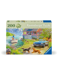 RVSPA01370,Ravensburger - Puzzle pentru varstnici casa pe malul lacului cu sablon de imagine si suport din carton 200 piese mari 2