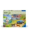 RVSPA01370,Ravensburger - Puzzle pentru varstnici casa pe malul lacului cu sablon de imagine si suport din carton 200 piese mari