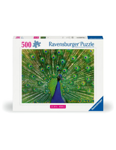 RVSPA01332,Ravensburger - Puzzle animale colorate paun 500 piese