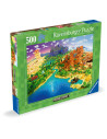 RVSPA01568,Ravensburger - Puzzle lumea Minecraft 500 piese