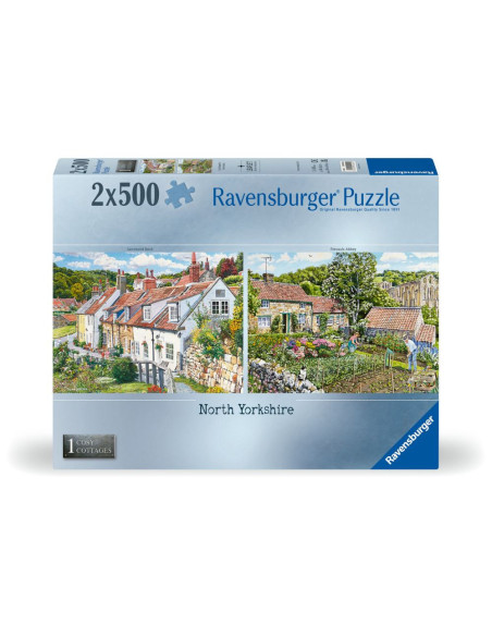 RVSPA00024,Ravensburger - Puzzle casute cozy din nordul Yorkshire 2x500 piese