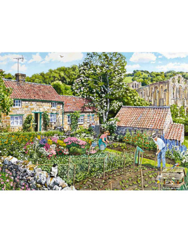 RVSPA00024,Ravensburger - Puzzle casute cozy din nordul Yorkshire 2x500 piese